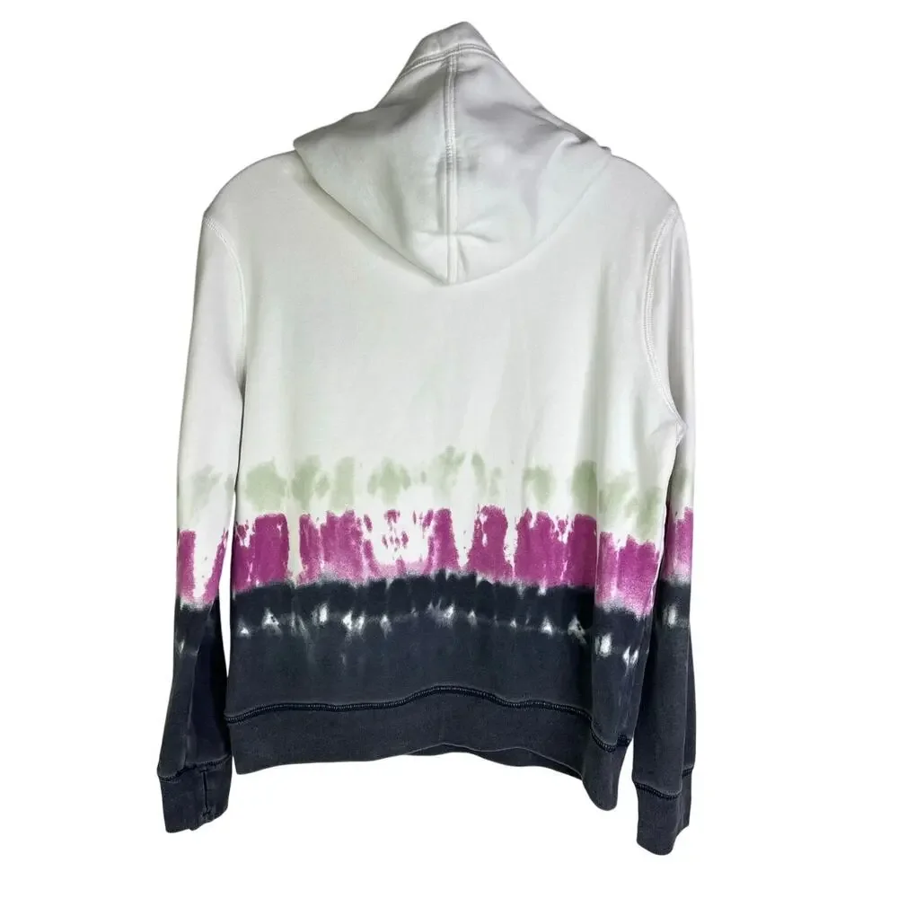 Abercrombie Kids Tie Dye Sweatshirt 15/16 White‎ Gray Fuschia Hoodie Pullover